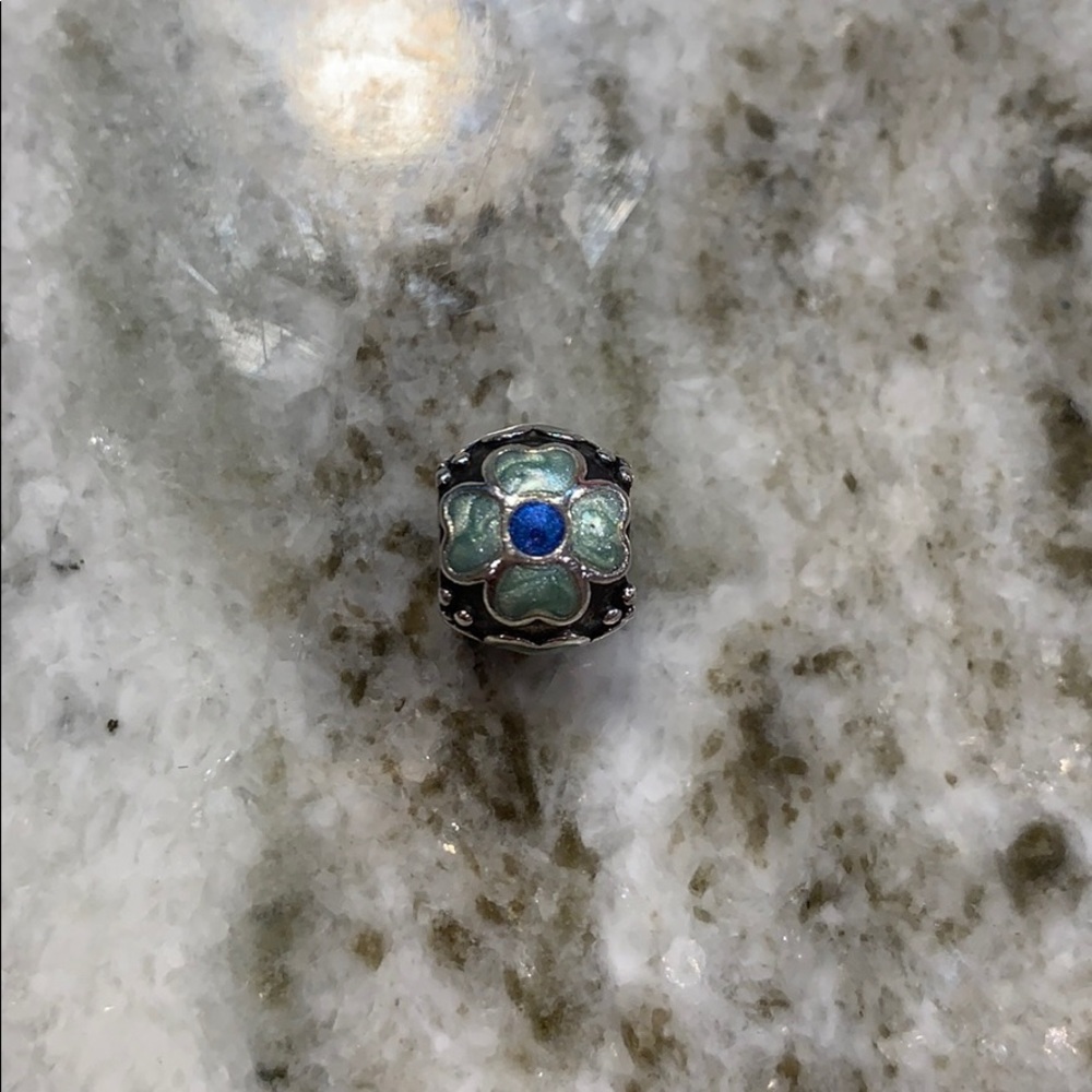 Pandora Blue Daisy Flower Charm!